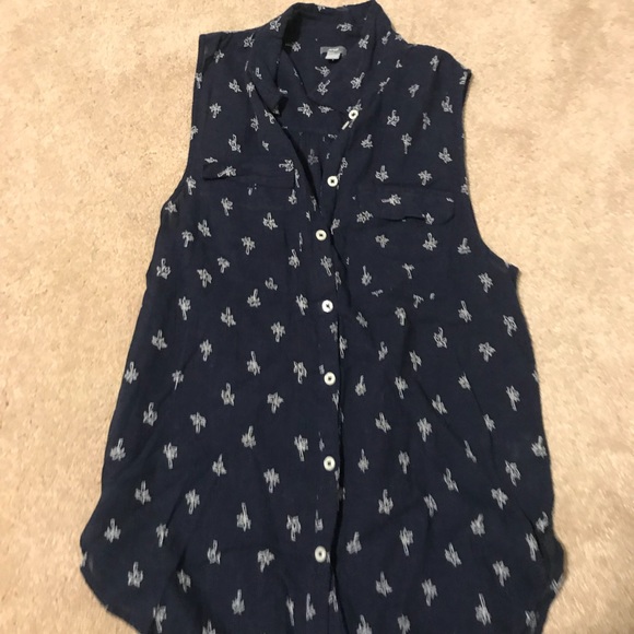 Aerie 🌴 Button Down Tank Top - Picture 3 of 5